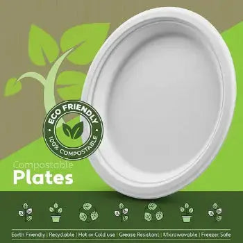 disposable paper plates 12inch Round Plates