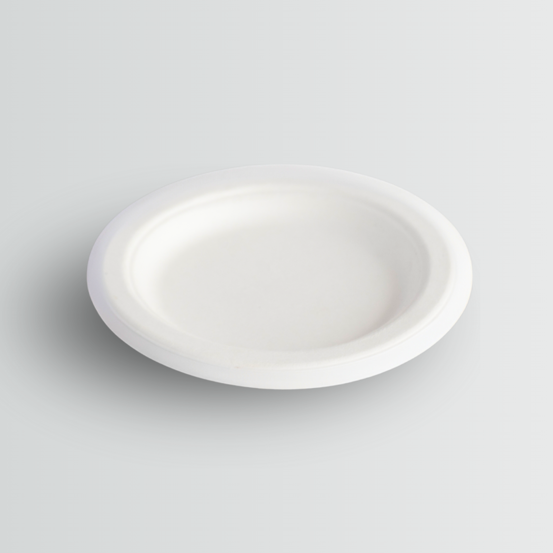 COMPOSTABLE 9 Inches Round Paper Plate No Compartments