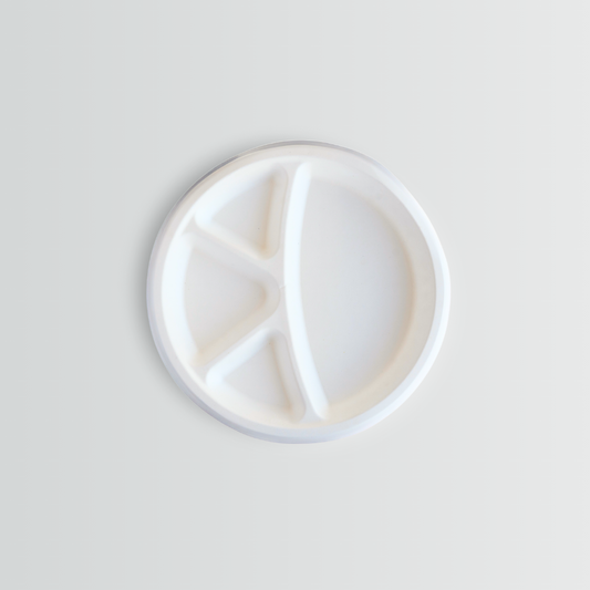 DTC 12 Inch Compostable Bagasse Round Paper Plate - 4 Compartment – 500 PCS | Eco-Friendly & Biodegradable DTC Recycling